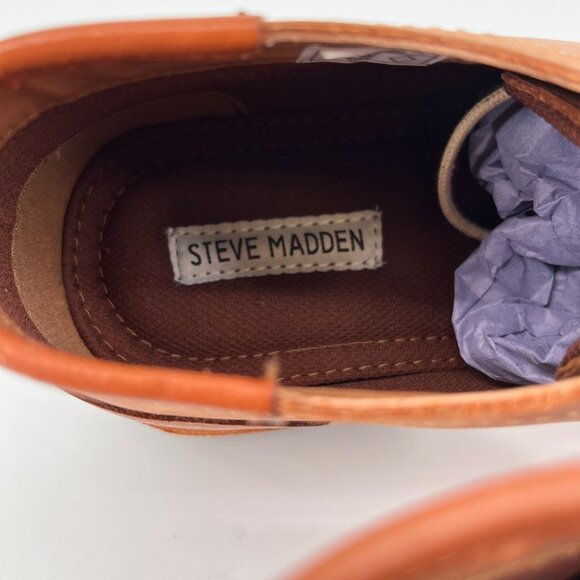 Steve Madden Hestonn Chukka Boots Size 10 Tan Leather Upper Casual Dress - Picture 5 of 14